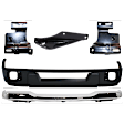 5-Piece Kit, Front Bumper, Chrome, Includes (1) Bumper, (3) Bumper Bracket, and (1) Valance