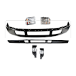 5-Piece Kit Front Bumper Painted Black, Includes (1) Bumper, (2) Headlight, (1) Fog Light and (1) Valance