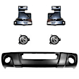 2001-2003 Ford Ranger - 5-Piece Kit Front Valance, Valance Panel, Primed Includes (2) Bumper Bracket, (2) Fog Light, and (1) Valance