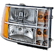 2007 GMC Sierra 1500 - 6-Piece Kit Driver and Passenger Side Halogen Headlight, With bulb(s), New Body Style, OE Replacement,  Includes (1) Fog Light, (2) Headligh, and (2) Tail Light