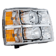 5-Piece Kit Driver and Passenger Side Halogen Headlight, With bulb(s), OE Replacement, Includes (2) Headlight, (1) Fog Light and (2) Bumper Trim