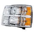 5-Piece Kit Driver and Passenger Side Halogen Headlight, With bulb(s), OE Replacement, Includes (2) Headlight, (1) Fog Light and (2) Bumper Trim