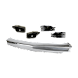 5-Piece Kit, Front Bumper, Chrome, Includes (1) Bumper, (2) Bumper Bracket, and (2) Bumper End