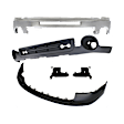 5-Piece Kit, Front Bumper, Chrome, Includes (1) Bumper, (2) Bumper Bracket, (1) Bumper Cover, and (1) Valance