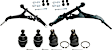 8-Piece Kit Front, Driver and Passenger Side, Lower Control Arms, Includes (4) Ball Joint, (2) Control Arm, and (2) Sway Bar Link
