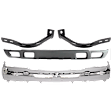 2004 Chevrolet Silverado 1500 Base - 4-Piece Kit Front Bumper, Chrome, Includes (1) Bumper, (2) Bumper Bracket, and (1) Valance