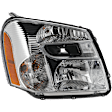 4-Piece Kit Halogen Headlight, Includes (1) Grille Assembly, (1) Grille Trim, and (2) Headlight