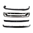 4-Piece Kit, Front Bumper, Chrome, Includes (1) Bumper, (1) Bumper Cover, (1) Bumper Trim, and (1) Valance
