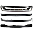2007 Dodge Ram 1500 SLT - 4-Piece Kit Front Bumper, Chrome, Extended Crew Cab Pickup,  Includes (1) Bumper, (1) Bumper Cover, (1) Bumper Trim, and (1) Valance