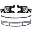 4-Piece Kit, Front Bumper, Paint to Match, Includes (1) Bumper, (1) Bumper Trim, and (2) Fog Light