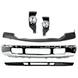 4-Piece Kit Front Bumper Chrome, Includes (1) Bumper, (1) Bumper Cover, (1) Fog Light and (1) Valance
