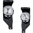 4-Piece Kit Front Bumper Chrome, Includes (1) Bumper, (1) Bumper Cover, (1) Fog Light and (1) Valance