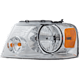 2005 Ford F-150 - 4-Piece Kit Driver and Passenger Side Halogen Headlight, With bulb(s), OE Replacement,  Includes (2) Headlight and (2) Tail Light