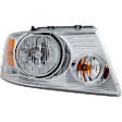 2005 Ford F-150 - 4-Piece Kit Driver and Passenger Side Halogen Headlight, With bulb(s), OE Replacement,  Includes (2) Headlight and (2) Tail Light