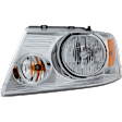 2005 Ford F-150 - 4-Piece Kit Driver and Passenger Side Halogen Headlight, With bulb(s), OE Replacement,  Includes (2) Headlight and (2) Tail Light