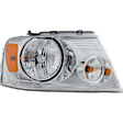 2005 Ford F-150 - 4-Piece Kit Driver and Passenger Side Halogen Headlight, With bulb(s), OE Replacement,  Includes (2) Headlight and (2) Tail Light