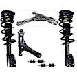 6-Piece Kit Front, Driver and Passenger Side Fully Loaded Strut, Includes (2) Control Arm, (2) Sway Bar Link and (2) Shock Absorber and Strut Assembly