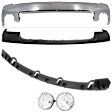 2013 GMC Sierra 1500 SLE - 4-Piece Kit Front Bumper, For Models Without Towing Package, Chrome, Includes (1) Bumper, (1) Bumper Cover, (1) Fog Light and (1) Bumper Bracket