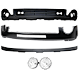 5-Piece Kit, Front Bumper, Powdercoated Black, Includes (1) Bumper, (2) Fog Light, and (2) Valance