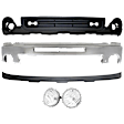 2012 GMC Sierra 1500 SLE - 5-Piece Kit Front Bumper, For Models With Towing Package, Chrome,  Includes (1) Bumper, (2) Fog Light, and (2) Valance