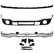 3-Piece Kit Front Bumper, Chrome, Includes (1) Bumper, (1) Bumper Cover, and (1) Valance