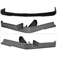 3-Piece Kit, Front, Upper Textured Bumper Cover, For Models with Tow Hook, includes (1) Bumper Cover and (2) Bumper Trim