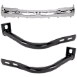 2004 Chevrolet Avalanche 1500 - 3-Piece Kit Front Bumper, For Models Without Body Cladding, Chrome, Includes (1) Bumper and (2) Bumper Bracket