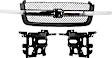 2004 Chevrolet Silverado 1500 Base - 3-Piece Kit Grille, Textured Gray,  Includes (1) Grille Assembly and (2) Headlight Bracket