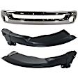 3-Piece Kit, Front Bumper, Chrome, Includes (1) Bumper and (2) Bumper Bracket