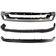 3-Piece Kit Front Bumper, Chrome, Includes (1) Bumper, (1) Bumper Cover, and (1) Valance