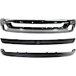 3-Piece Kit Front Bumper, Chrome, Includes (1) Bumper, (1) Bumper Trim, and (1) Valance
