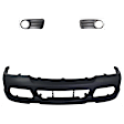 2002-2005 Ford Explorer - 3-Piece Kit Front Primed Bumper Cover, Includes (1) Bumper Cover and (2) Fog Light Trim