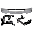 2008 Ford F-150 - 3-Piece Kit Front Bumper, Chrome, Includes (1) Bumper and (2) Bumper Bracket
