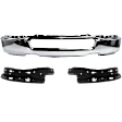3-Piece Kit Front Bumper, Chrome, Includes (1) Bumper and (2) Bumper Bracket