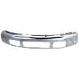 2005 Ford F-350 Super Duty Lariat - 3-Piece Kit Front Bumper, For Models Without Fender Flare Holes, Chrome, Includes (1) Bumper, (1) Fog Light and (1) Valance