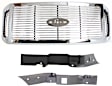 3-Piece Kit Grille Chrome, Includes (1) Grille Assembly and (2) Bumper Trim