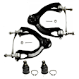 4-Piece Kit Front, Driver and Passenger Side, Upper Control Arms, Includes (2) Ball Joint and (2) Control Arm