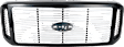 2005-2007 Ford F-250 Super Duty - 3-Piece Kit Harley-Davidson Edition Grille Painted Black Shell with Chrome Insert