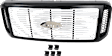 2005-2007 Ford F-250 Super Duty - 3-Piece Kit Harley-Davidson Edition Grille Painted Black Shell with Chrome Insert