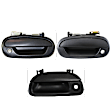 3-Piece Kit Tailgate Handle, Textured Black, Plastic, Without Camera Hole With Key Hole, Includes (2) Exterior Door Handle and (1) Tailgate Handle