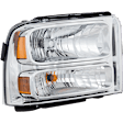 3-Piece Kit Driver and Passenger Side Halogen Headlight, With bulb(s), OE Replacement, Includes (2) Headlight and (1) Fog Light