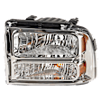 3-Piece Kit Driver and Passenger Side Halogen Headlight, With bulb(s), OE Replacement, Includes (2) Headlight and (1) Fog Light