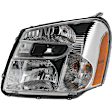 2009 Chevrolet Equinox - 4-Piece Kit Driver and Passenger Side Halogen Headlight, With bulb(s), OE Replacement,  Includes (2) Fog Light and (2) Headlight