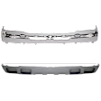 2-Piece Kit Front Bumper, Chrome, Includes (1) Bumper and (1) Valance