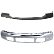 2-Piece Kit, Front Bumper, For Models Without Fender Flare Holes, Chrome, Includes (1) Bumper and (1) Bumper Cover
