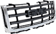 2007 GMC Sierra 1500 - 2-Piece Kit Grille, Chrome Shell with Painted Black Insert, New Body Style,  Includes (1) Grille Assembly and (1) Hood Molding