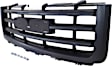 2008 GMC Sierra 1500 - 2-Piece Kit Grille, Textured Black,  Includes (1) Grille Assembly and (1) Hood Molding