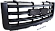 2008 GMC Sierra 1500 - 2-Piece Kit Grille, Textured Black,  Includes (1) Grille Assembly and (1) Hood Molding