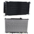 2-Piece Kit Radiator, 2.4L, 4Cyl, Includes (1) Radiator and (1) A/C Condenser