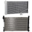 2002 Mercedes Benz C320 Base - 2-Piece Kit Radiator, 3.2L 6Cyl, Sedan,  Includes (1) A/C Condenser and (1) Radiator